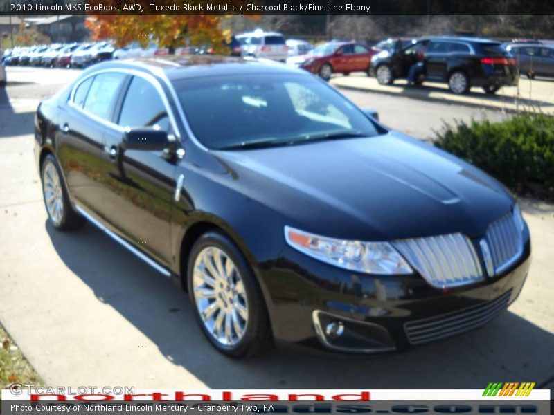 Tuxedo Black Metallic / Charcoal Black/Fine Line Ebony 2010 Lincoln MKS EcoBoost AWD