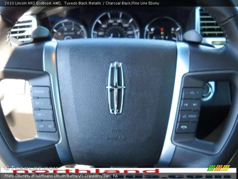 Tuxedo Black Metallic / Charcoal Black/Fine Line Ebony 2010 Lincoln MKS EcoBoost AWD