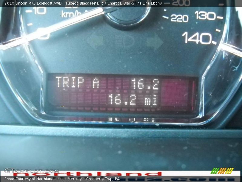 Tuxedo Black Metallic / Charcoal Black/Fine Line Ebony 2010 Lincoln MKS EcoBoost AWD