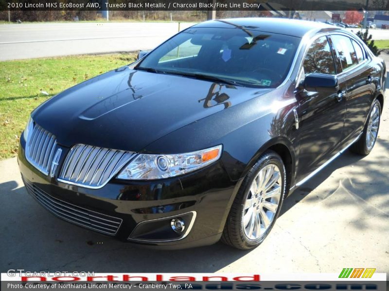 Tuxedo Black Metallic / Charcoal Black/Fine Line Ebony 2010 Lincoln MKS EcoBoost AWD