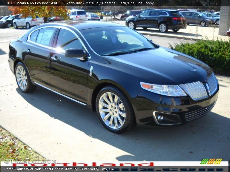 Tuxedo Black Metallic / Charcoal Black/Fine Line Ebony 2010 Lincoln MKS EcoBoost AWD