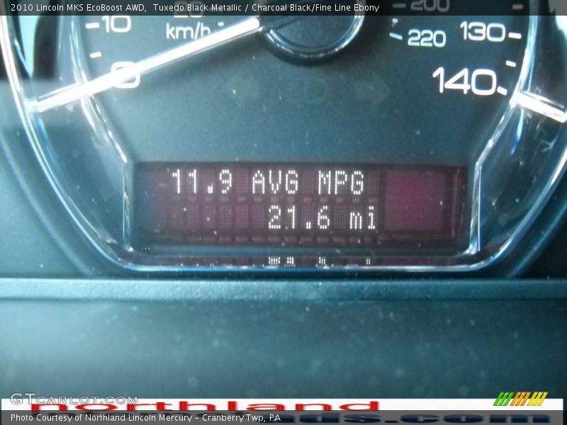 Tuxedo Black Metallic / Charcoal Black/Fine Line Ebony 2010 Lincoln MKS EcoBoost AWD