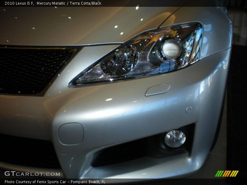 Mercury Metallic / Terra Cotta/Black 2010 Lexus IS F