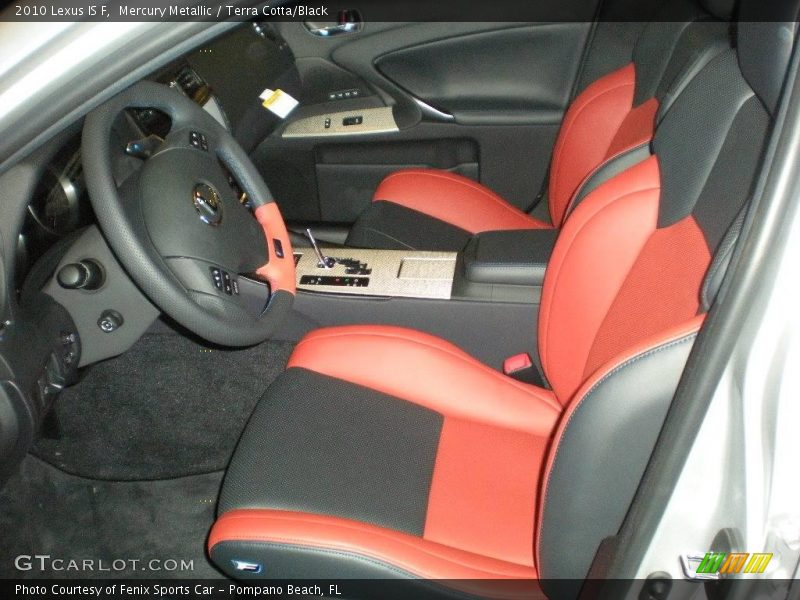  2010 IS F Terra Cotta/Black Interior