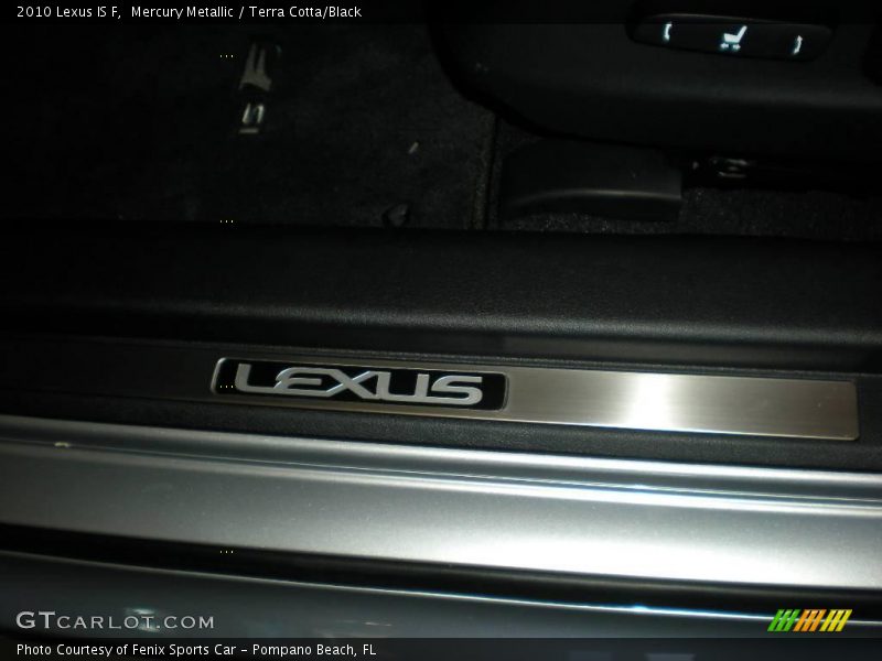 Mercury Metallic / Terra Cotta/Black 2010 Lexus IS F
