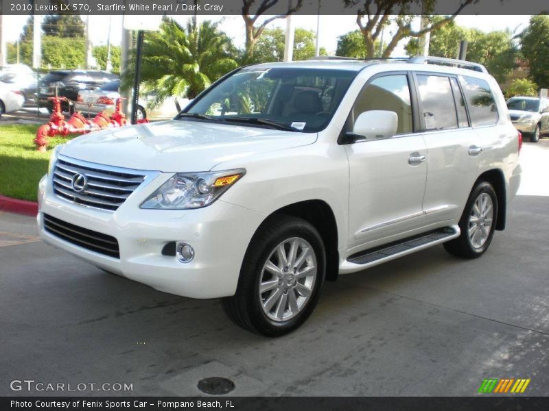 Starfire White Pearl / Dark Gray 2010 Lexus LX 570
