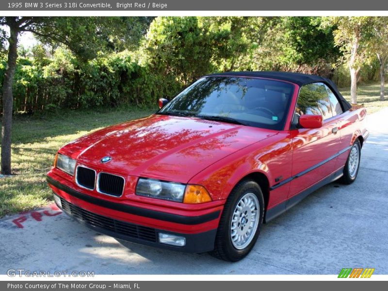 Bright Red / Beige 1995 BMW 3 Series 318i Convertible