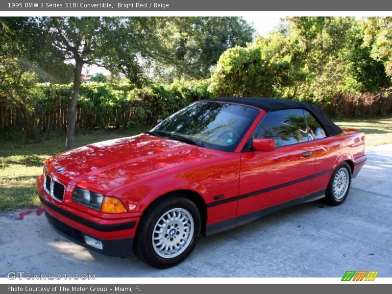 Bright Red / Beige 1995 BMW 3 Series 318i Convertible