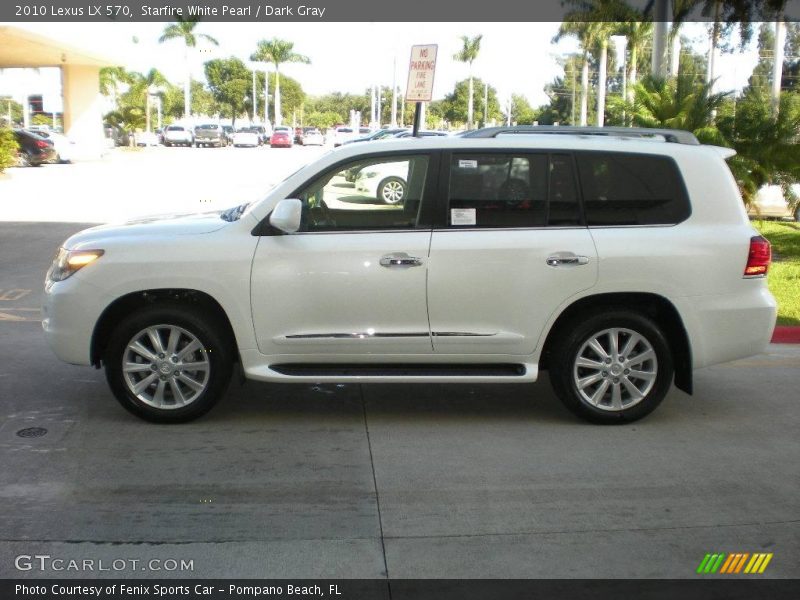 Starfire White Pearl / Dark Gray 2010 Lexus LX 570