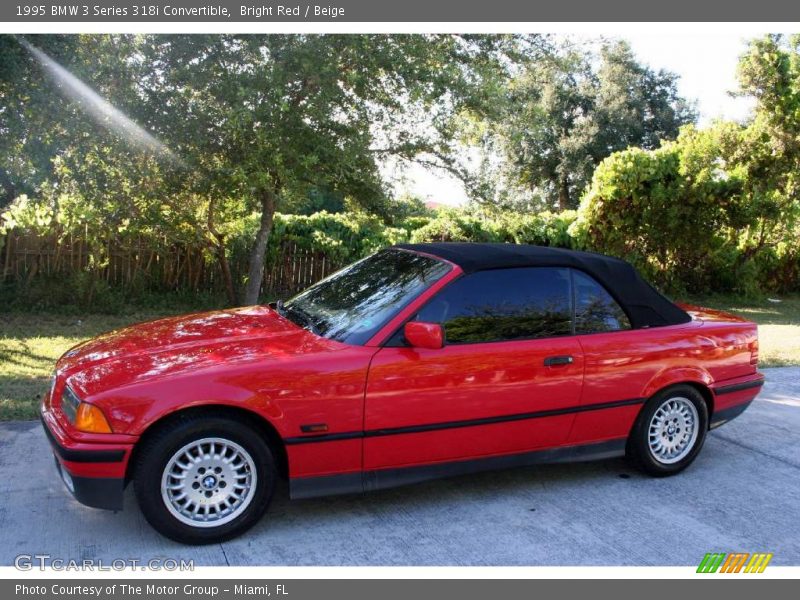 Bright Red / Beige 1995 BMW 3 Series 318i Convertible