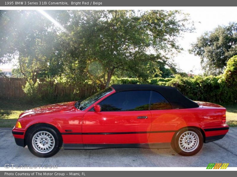 Bright Red / Beige 1995 BMW 3 Series 318i Convertible