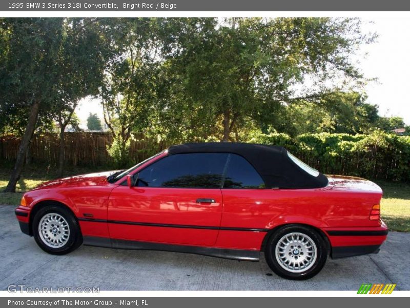 Bright Red / Beige 1995 BMW 3 Series 318i Convertible