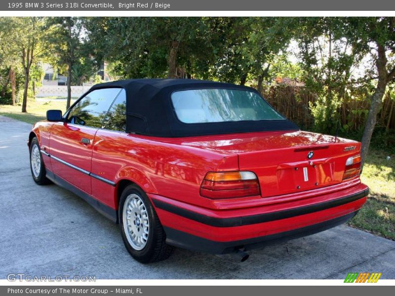 Bright Red / Beige 1995 BMW 3 Series 318i Convertible