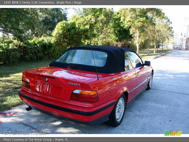 Bright Red / Beige 1995 BMW 3 Series 318i Convertible