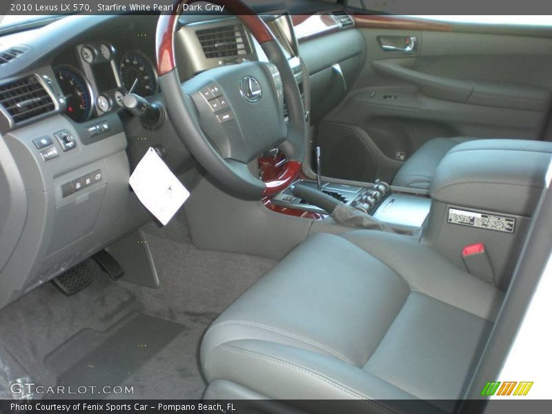 Starfire White Pearl / Dark Gray 2010 Lexus LX 570