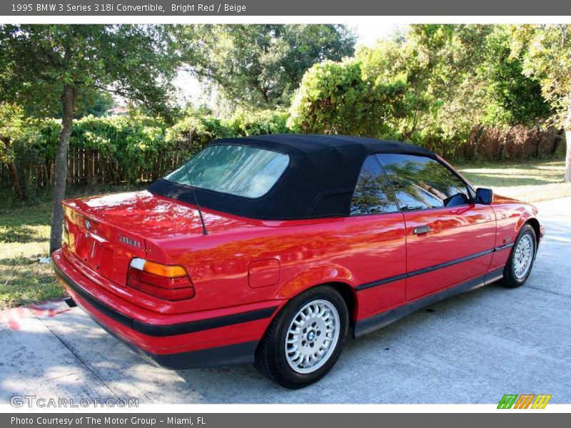 Bright Red / Beige 1995 BMW 3 Series 318i Convertible