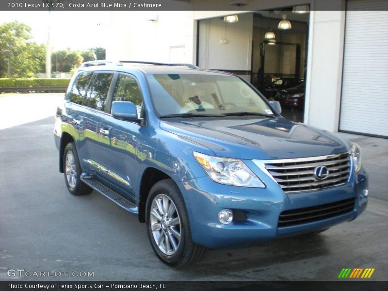 Costa Azul Blue Mica / Cashmere 2010 Lexus LX 570