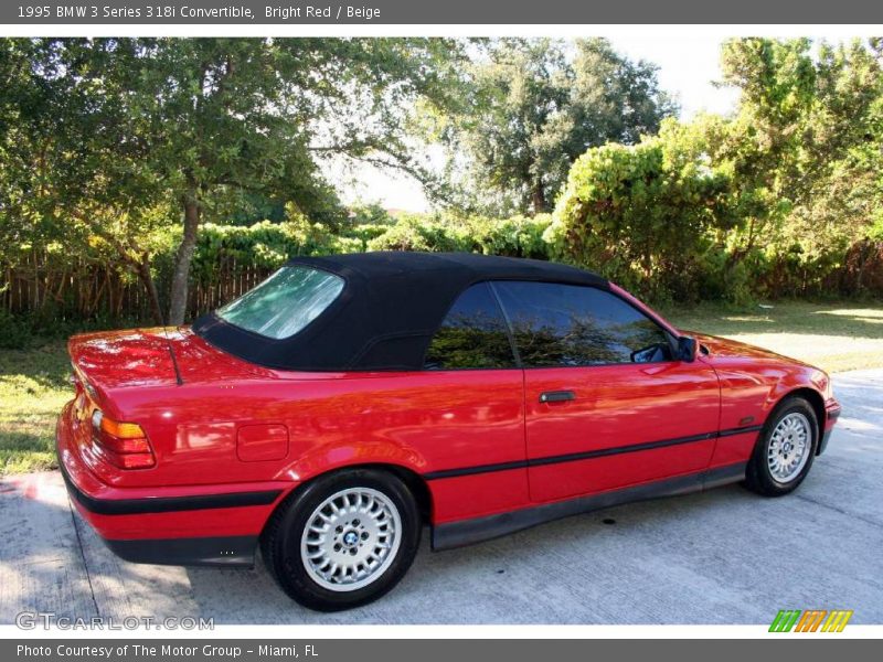 Bright Red / Beige 1995 BMW 3 Series 318i Convertible