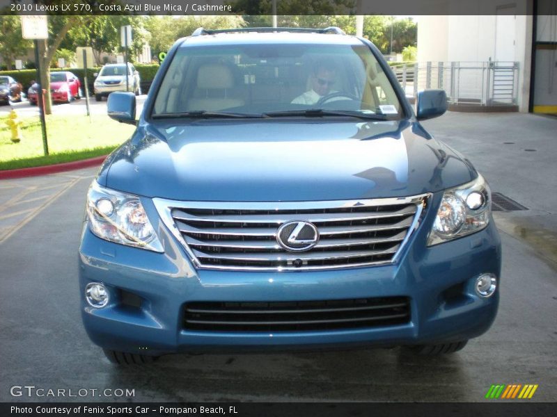 Costa Azul Blue Mica / Cashmere 2010 Lexus LX 570