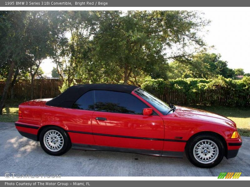 Bright Red / Beige 1995 BMW 3 Series 318i Convertible