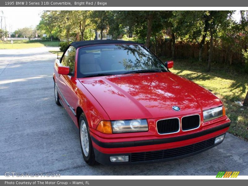 Bright Red / Beige 1995 BMW 3 Series 318i Convertible
