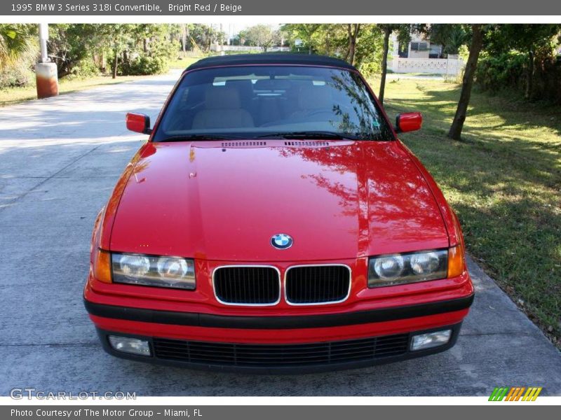 Bright Red / Beige 1995 BMW 3 Series 318i Convertible