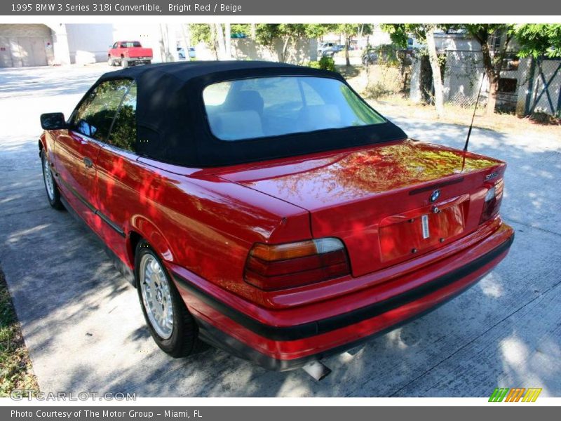Bright Red / Beige 1995 BMW 3 Series 318i Convertible