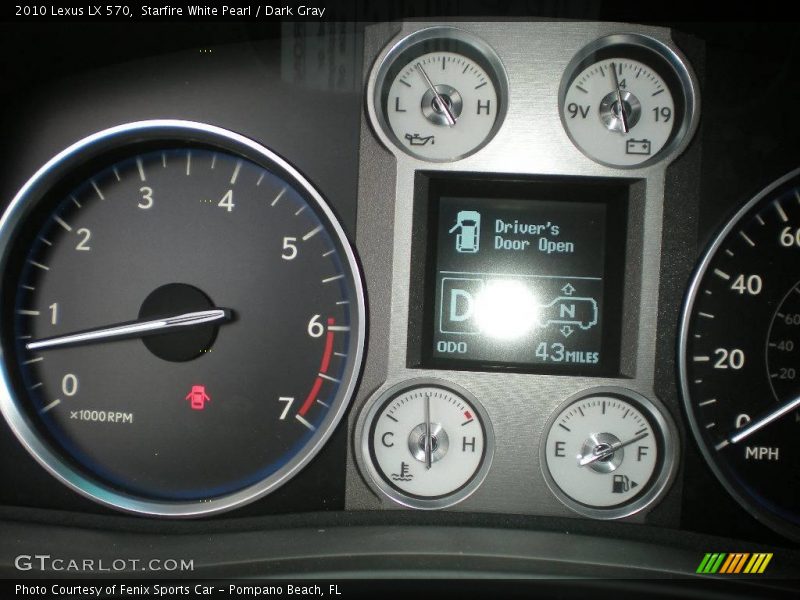 Starfire White Pearl / Dark Gray 2010 Lexus LX 570