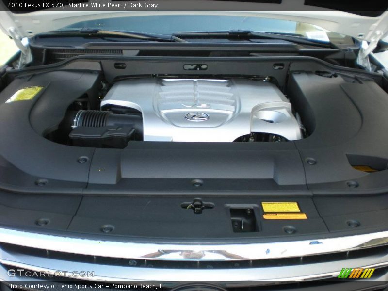Starfire White Pearl / Dark Gray 2010 Lexus LX 570