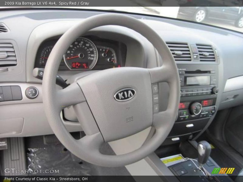 Spicy Red / Gray 2009 Kia Borrego LX V6 4x4