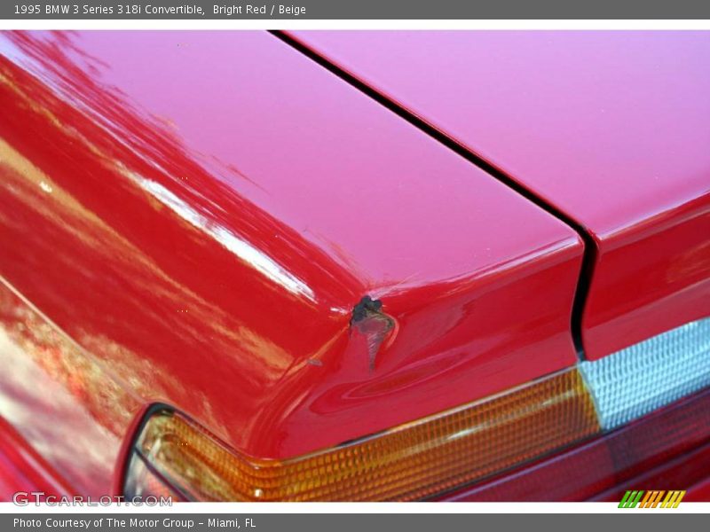 Bright Red / Beige 1995 BMW 3 Series 318i Convertible