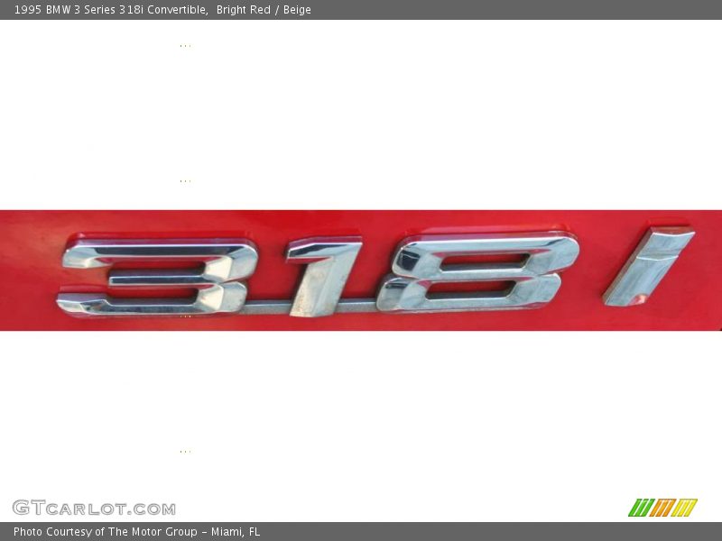 Bright Red / Beige 1995 BMW 3 Series 318i Convertible