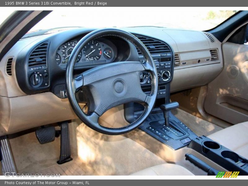 Bright Red / Beige 1995 BMW 3 Series 318i Convertible