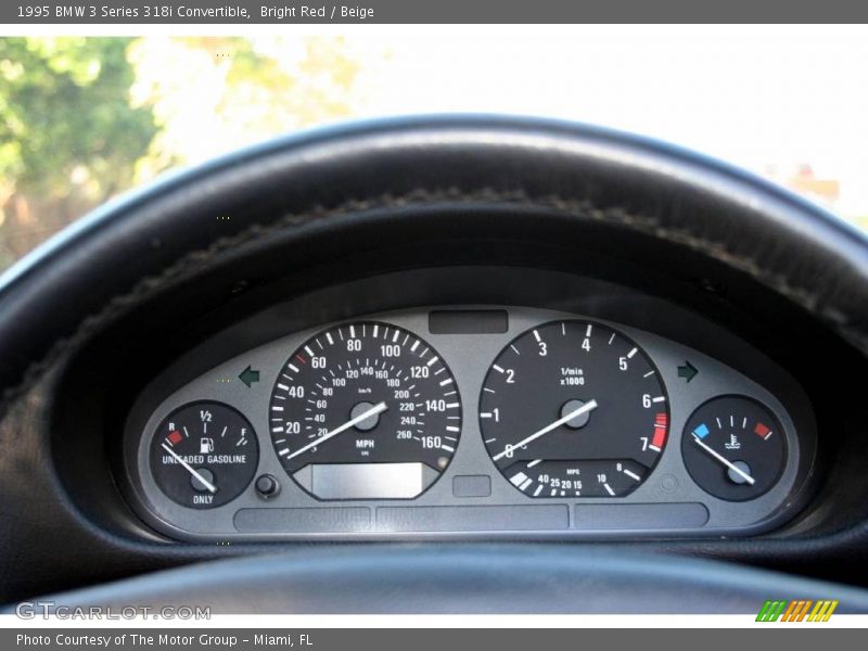 Bright Red / Beige 1995 BMW 3 Series 318i Convertible