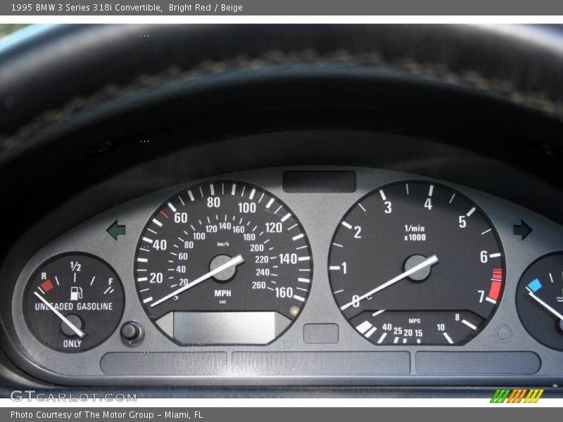 Bright Red / Beige 1995 BMW 3 Series 318i Convertible