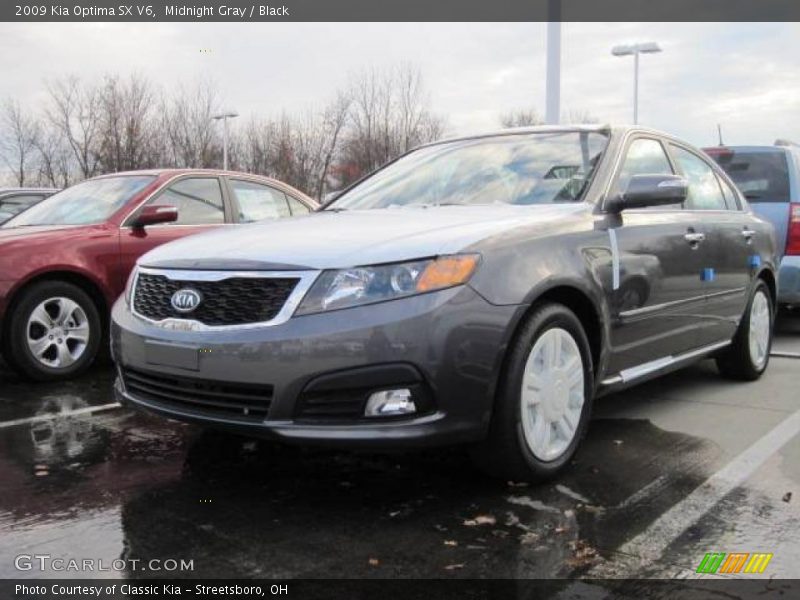 Midnight Gray / Black 2009 Kia Optima SX V6