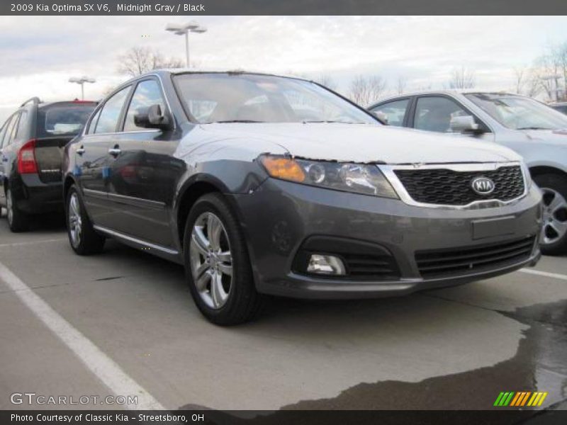 Midnight Gray / Black 2009 Kia Optima SX V6