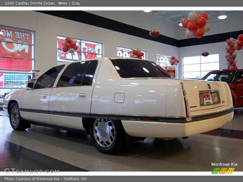 White / Gray 1996 Cadillac DeVille Sedan