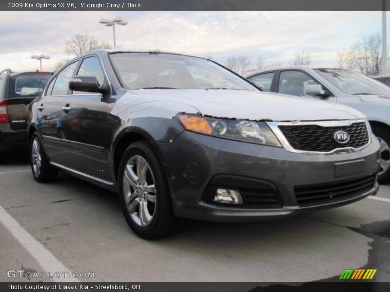 Midnight Gray / Black 2009 Kia Optima SX V6