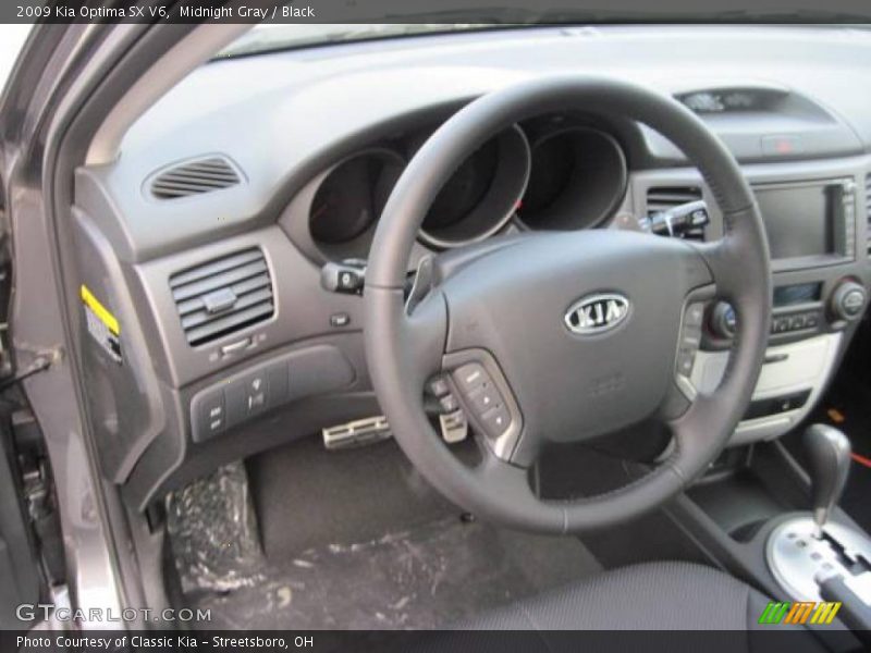 Midnight Gray / Black 2009 Kia Optima SX V6