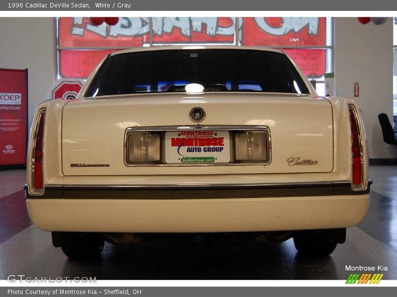 White / Gray 1996 Cadillac DeVille Sedan