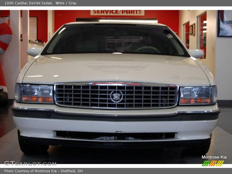 White / Gray 1996 Cadillac DeVille Sedan