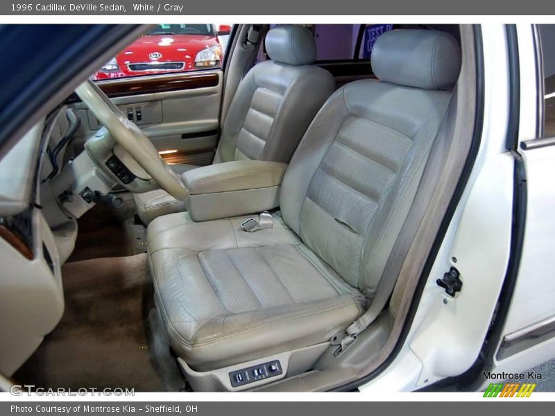 White / Gray 1996 Cadillac DeVille Sedan
