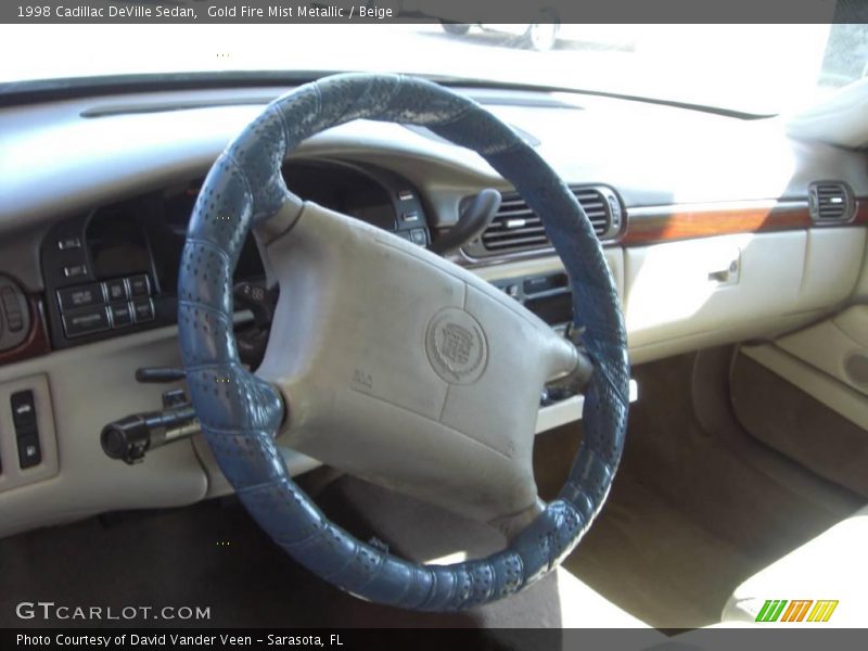 Gold Fire Mist Metallic / Beige 1998 Cadillac DeVille Sedan