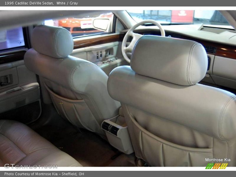 White / Gray 1996 Cadillac DeVille Sedan
