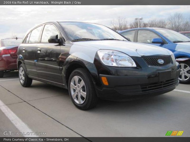 Midnight Black / Gray 2009 Kia Rio Rio5 LX Hatchback