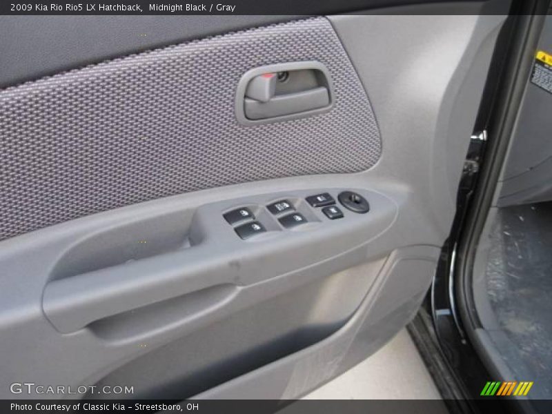 Midnight Black / Gray 2009 Kia Rio Rio5 LX Hatchback