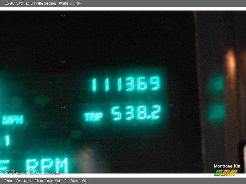 White / Gray 1996 Cadillac DeVille Sedan
