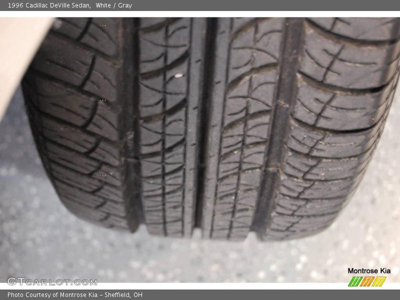 White / Gray 1996 Cadillac DeVille Sedan