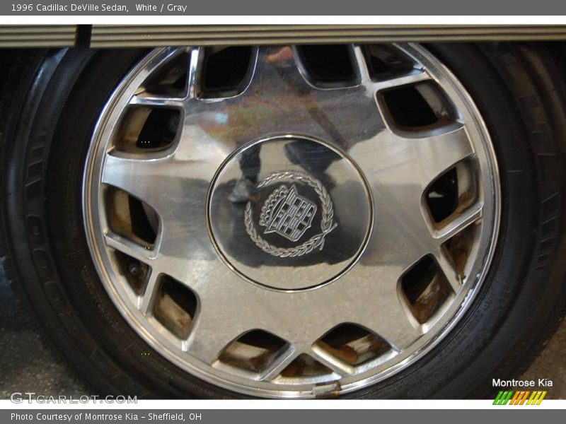 White / Gray 1996 Cadillac DeVille Sedan